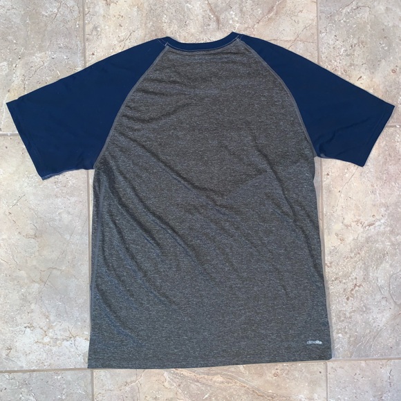 Adidas LA Galaxy This Is LA Athletic MLS Soccer Tee Mens Size L Gray and Navy - Picture 2 of 10